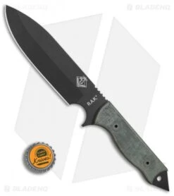 Ontario OKC Ranger Assault Knife RAK Black Micarta (6.6" Black) 8674 7 Ontario OKC Ranger Assault Knife RAK Black Micarta (6.6" Black) 8674 -Blade HQ Ontario Ranger Assault Knife RAK micarta handle black plain BHQ 75451 er bottlecap 2