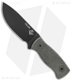 Ontario Ranger Falcon Fixed Blade Knife Micarta (4.25" Black) 8673