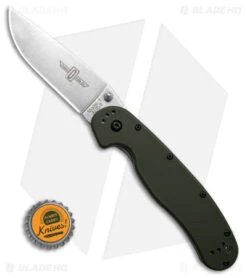 Ontario RAT Model 1 Liner Lock Knife Green (3.6" Stonewash) 7 Ontario RAT Model 1 Liner Lock Knife Green (3.6" Stonewash) -Blade HQ Ontario Rat Model 1 LLK Green 3in SW BHQ 105338 td size