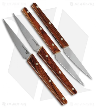 Ontario Robeson Viking Steak Knife 4-Piece Set (Cocobolo) 6416 1 Ontario Robeson Viking Steak Knife 4-Piece Set (Cocobolo) 6416