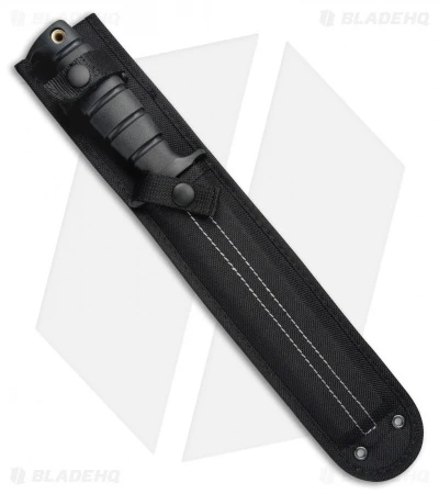 Ontario SPEC PLUS SP6 Fighter Knife Fixed Blade W/ Nylon Sheath (8" Black) 8682 3 Ontario SPEC PLUS SP6 Fighter Knife Fixed Blade W/ Nylon Sheath (8" Black) 8682 - Image 3