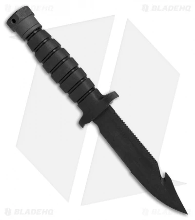Ontario SPEC PLUS SP24 USN-1 Survival Knife W/ Nylon Sheath (5" Black Serr) 8688 2 Ontario SPEC PLUS SP24 USN-1 Survival Knife W/ Nylon Sheath (5" Black Serr) 8688 - Image 2