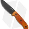 Ontario TAK 2 Fixed Blade Knife Hardwood W/ Leather Sheath (4.4" Black)
