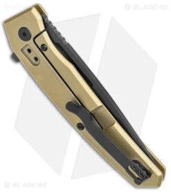 Ontario Ti22 Equinox Frame Lock Knife Bronze Titanium (3" Black) -Blade HQ Ontario Ti22 Equinox FL Bronze Ti Black BHQ 140245 jr side