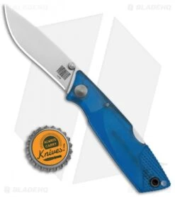 Ontario Wraith Ice Series Glacier Lockback Folding Knife Blue GFN (3.0" Satin) 7 Ontario Wraith Ice Series Glacier Lockback Folding Knife Blue GFN (3.0" Satin) -Blade HQ Ontario Wraith Blue Satin BHQ 125396 jr bottlecap