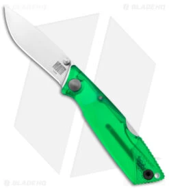 Ontario Wraith Ice Series Terrain Lockback Knife Green Polymer (2.6" Satin)