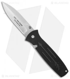 Ontario OKC Dozier Arrow Liner Lock Folding Knife Black G-10 (3.6" Satin)