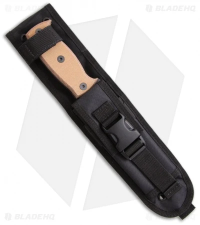 Ontario Afghan Knife Fixed Blade Tan Micarta (5.38" Black Plain) 9419TM 2 Ontario Afghan Knife Fixed Blade Tan Micarta (5.38" Black Plain) 9419TM - Image 2