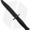 Ontario Chimera Fixed Blade Knife Black Kraton (8" Black Serr) 6515