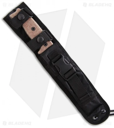 Ontario Night Stalker 4 Knife W/ Orange G10 Handle (5.5" Black Plain) NS-4 2 Ontario Night Stalker 4 Knife W/ Orange G10 Handle (5.5" Black Plain) NS-4 - Image 2