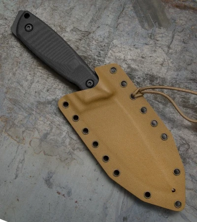 Ontario OKC Cerberus Fixed Blade Knife Black G-10 (4.8" Black) 3 Ontario OKC Cerberus Fixed Blade Knife Black G-10 (4.8" Black) - Image 3