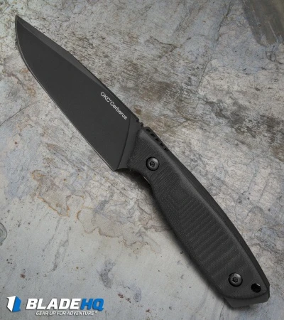 Ontario OKC Cerberus Fixed Blade Knife Black G-10 (4.8" Black) 2 Ontario OKC Cerberus Fixed Blade Knife Black G-10 (4.8" Black) - Image 2