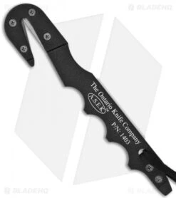 Ontario OKC ASEK Aircrew Survival Egress Knife System (4.95" Serr) 1400 5 Ontario OKC ASEK Aircrew Survival Egress Knife System (4.95" Serr) 1400 -Blade HQ ontario asek strap cutter black