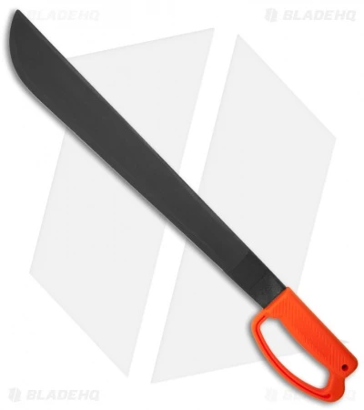 Ontario OKC 18" Field Orange D Handle Machete Fixed Blade Knife (Black) 1 Ontario OKC 18" Field Orange D Handle Machete Fixed Blade Knife (Black)