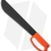 Ontario OKC 12" Camper Orange D Handle Machete Fixed Blade Knife (Black)