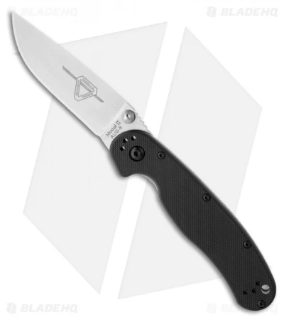 Ontario RAT Model 2 Liner Lock Knife Black Nylon (3" Satin AUS-8) 8860 SP 1 Ontario RAT Model 2 Liner Lock Knife Black Nylon (3" Satin AUS-8) 8860 SP