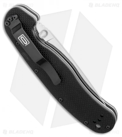 Ontario RAT Model 1A Spring Assisted Knife Black G10 (3.625" Satin) 8870 2 Ontario RAT Model 1A Spring Assisted Knife Black G10 (3.625" Satin) 8870 - Image 2