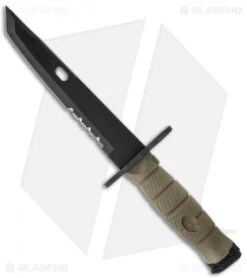 Ontario OKC-10 Tanto Bayonet System Green Knife (7.5" Black Serr)