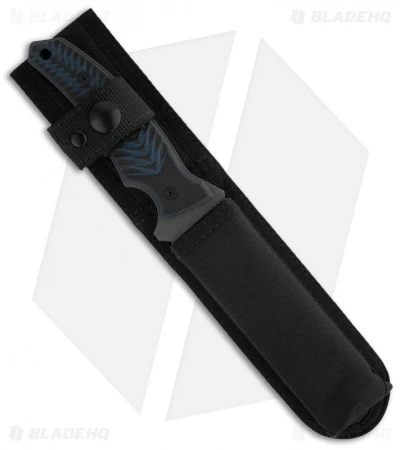 Ontario Knives OKC Morta Knife Black/Blue G10 Fixed Blade (4" Gray Plain) 2 Ontario Knives OKC Morta Knife Black/Blue G10 Fixed Blade (4" Gray Plain) - Image 2