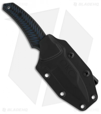 Ontario Knives Decima Knife Black/Blue G10 Fixed Blade (3" Gray) OKC-YE 2 Ontario Knives Decima Knife Black/Blue G10 Fixed Blade (3" Gray) OKC-YE - Image 2