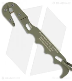 Ontario OKC ASEK Aircrew Survival Egress Knife System FG/UC (4.95" Serr) 1410 -Blade HQ ontario knife model 1 strap cutter green