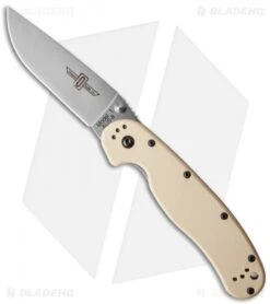 Ontario RAT Model 1 Liner Lock Knife Desert Tan (3.625" Satin) 8848DT