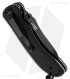 Ontario OKC Joe Pardue Utilitac II Folding Tanto JPT-4R (3.5" Satin Plain) 08912 3 Ontario OKC Joe Pardue Utilitac II Folding Tanto JPT-4R (3.5" Satin Plain) 08912 -Blade HQ ontario knife utilitac ii joe ardue folder o8910 side