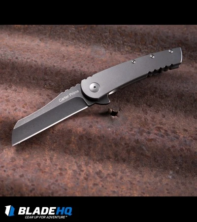 Ontario Carter Prime Frame Lock Flipper Titanium (3.375" Black SW) 8875 OKC 4 Ontario Carter Prime Frame Lock Flipper Titanium (3.375" Black SW) 8875 OKC - Image 4