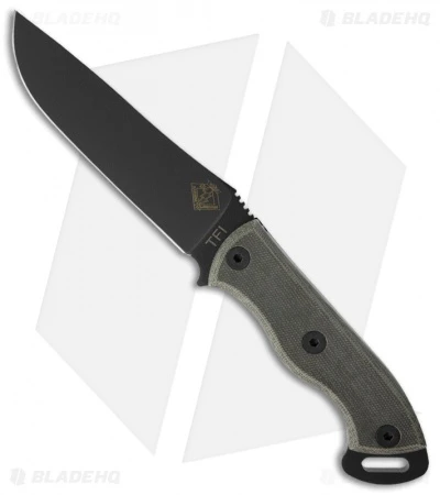Ontario Knives OKC Ranger TFI Knife Fixed Blade Black Micarta (5.25" Plain) 1 Ontario Knives OKC Ranger TFI Knife Fixed Blade Black Micarta (5.25" Plain)