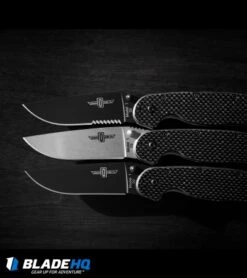 Ontario RAT Model 1 Liner Lock Knife G-10/Carbon Fiber (3.7" D2 Black Serr) 7 Ontario RAT Model 1 Liner Lock Knife G-10/Carbon Fiber (3.7" D2 Black Serr) -Blade HQ ontario rat model 1 cf black plain serr sw dl color 2