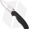 Ontario RAT Model 1 Liner Lock Knife Black (3.625" Satin Serr) 8849SS